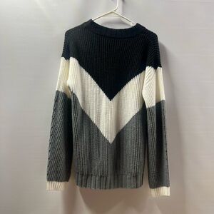 Black and grey oversized sweater